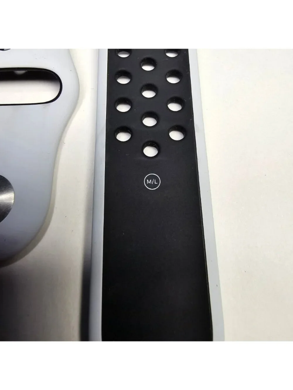 Nike+ Apple Watch Silicone Sport Band Size M/L (42mm/44/46/49) Gray/Black